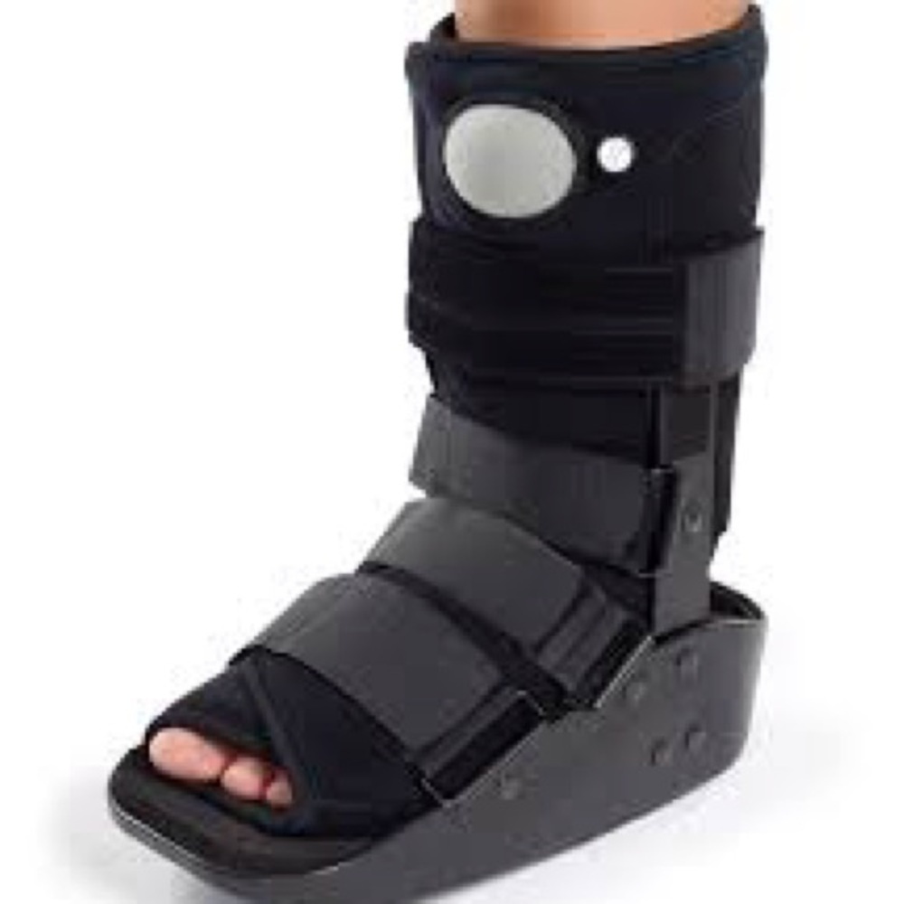 Men's Black Medical Walking Boot - Supportive Ankle Brace